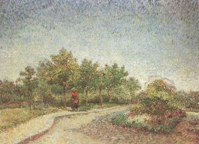 Vincent Van Gogh Lane in Voyer d'Argenson Park at Asnieres (nn04) oil painting picture